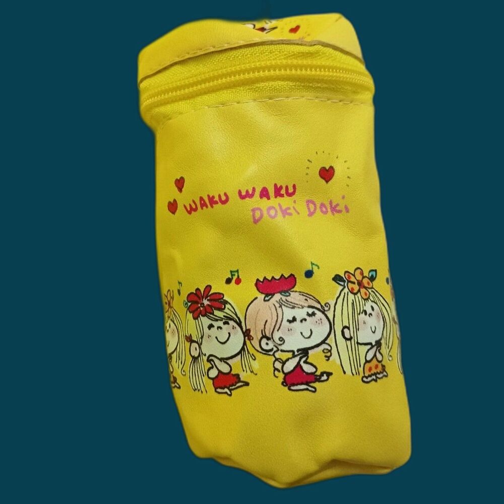 Ado Mizumori yellow mini cosmetics pouch